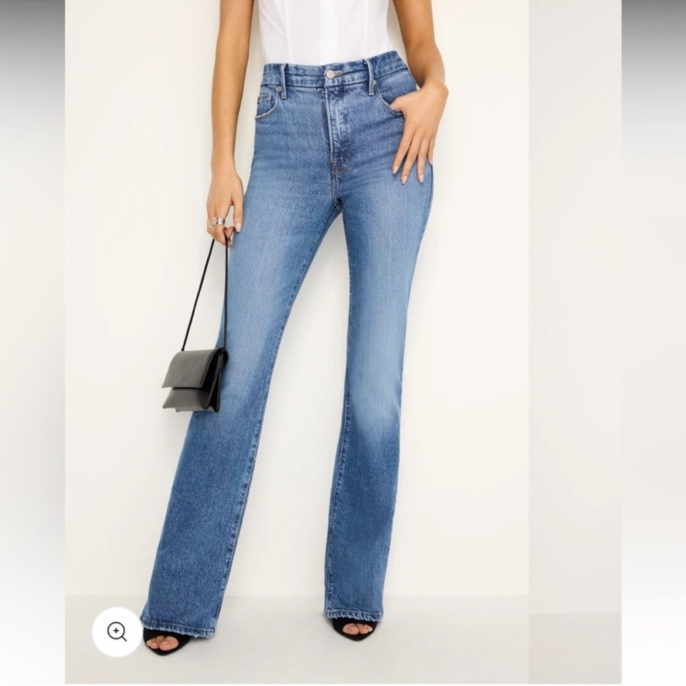 Good American denim stretch  Flare Jeans 16